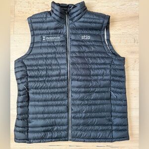 Stio Mens L Down Puffer Vest Black Pertex Goose Down Jackson Hole*D2